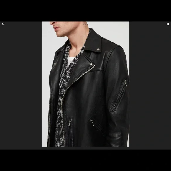 COPY - All Saints Large Leather Uni Motorcycle Jacket